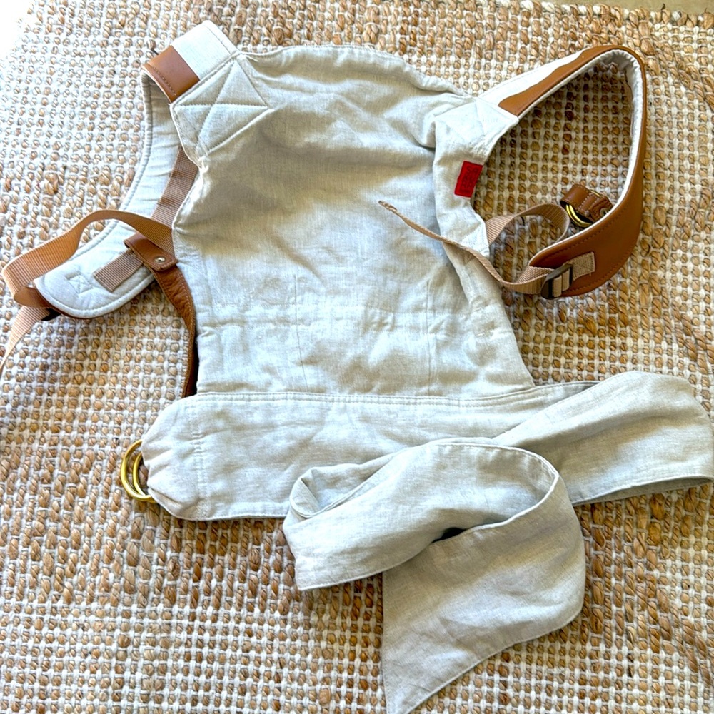 Kids Carrier Sling - Beige with Tan Accents